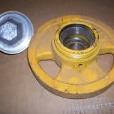 flat wheel hubcap off
