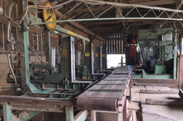 complete Montgomery FR40 automated sawmill for sale