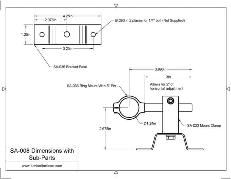 Lumberline Sawmill Headsaw Edger Laser Line Kit 20mw-100mW - Image 7